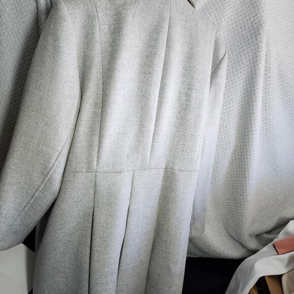 Talbots Soft 50% wool Women's Grey Coat Gothic style - Picture 6 of 8